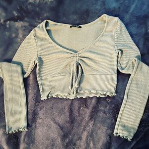 Cropped Long Sleeve Shirt